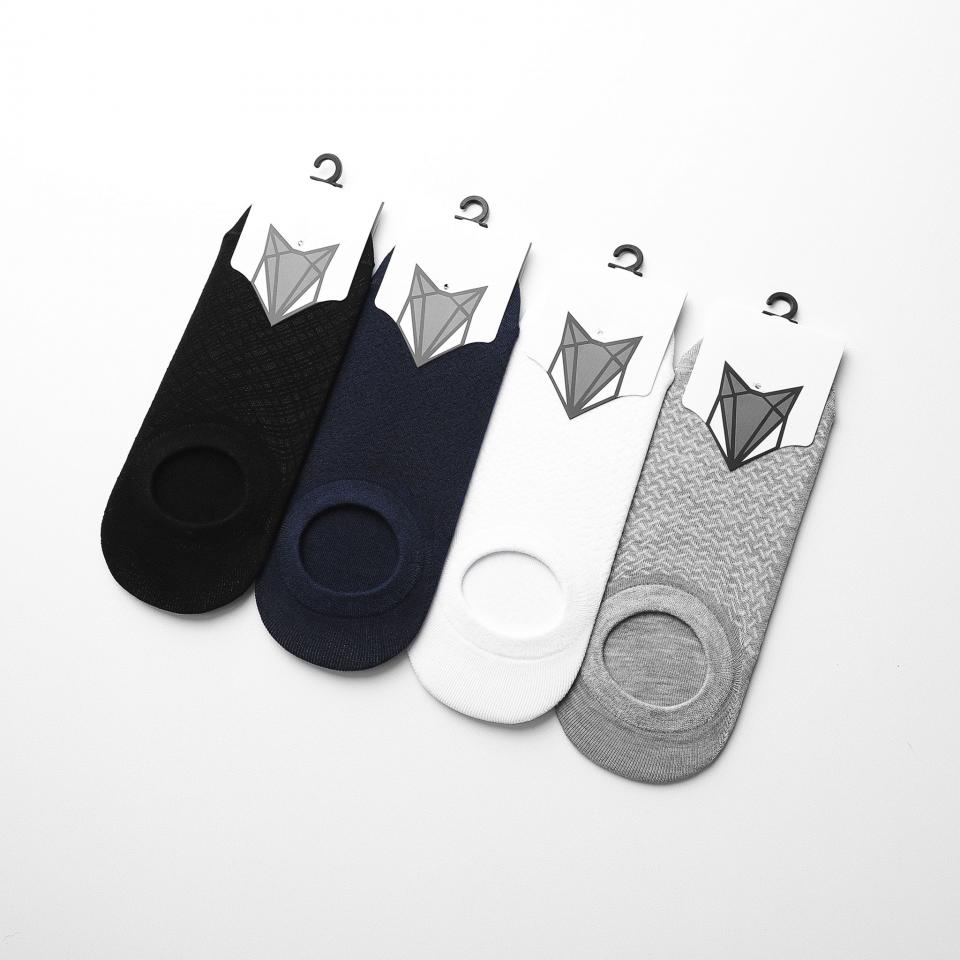 VỚ LƯỜI DEFOXX COTTON DỆT 4 MÀU