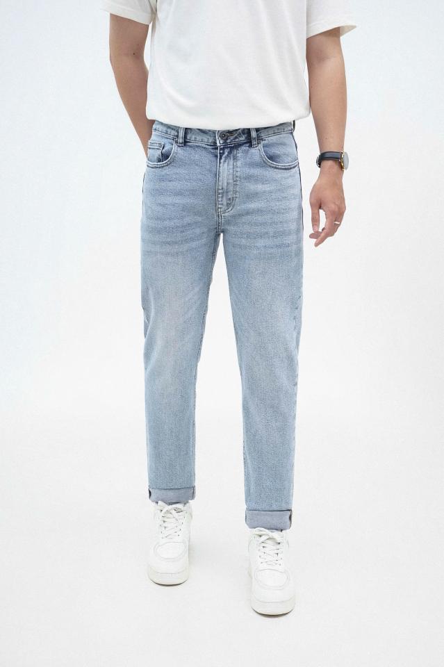 QUẦN JEAN SLIM FIT XANH NHẠT 260321